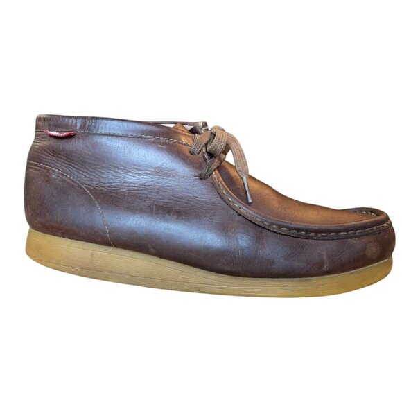 Clarks Wallabees Brown Oiled Leather Chukka Desert Boot Shoes Mens 10 M Casual main image 15